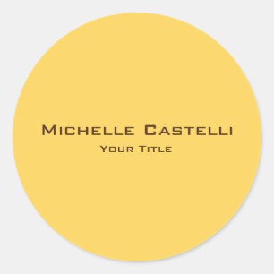 Unik professionell, klassiskt enkelt vanligt vanli runt klistermärke