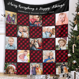 Unik Quilt Bild med helgdag-utlagd Personlig Fleecefilt