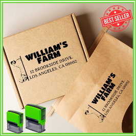 Unik Returadress inom familjen Chicken-servergrupp Självfärgande Stämpel