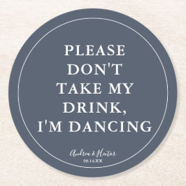 Unik rökmarin, ta inte min drink underlägg papper rund