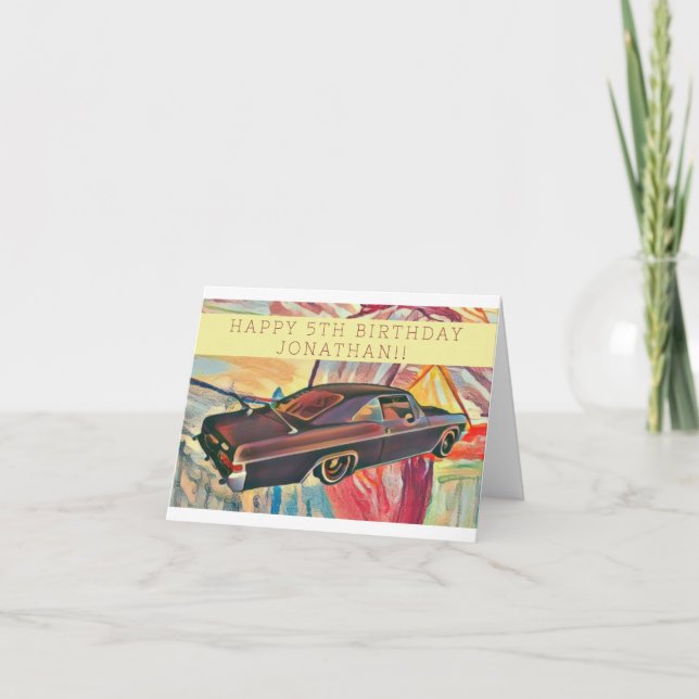 Unik Roligt för Barn-dagskort för anpassade Tack Kort (Framsida)