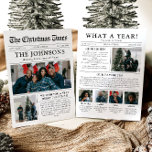 Unik Roligt för nyhetsblad: Ett års fotopul Julkort<br><div class="desc">Gratulerar till högdagrarna i ditt år med vårt unika "What A Year"-kort för julfoto-helgdag. Designat i en modern tidning stil, ger det här kortet ett kreativ för att dina favoritminnen och milstolpar. Med anpassadets sektioner för foton och bildtexter är det perfekten att visa allt som gjorde detta år speciellt. Detta...</div>