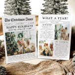 Unik Roligt för nyhetsblad: Ett års fotopul Julkort<br><div class="desc">Gratulerar till högdagrarna i ditt år med vårt unika "What A Year"-kort för julfoto-helgdag. Designat i en modern tidning stil, ger det här kortet ett kreativ för att dina favoritminnen och milstolpar. Med anpassadets sektioner för foton och bildtexter är det perfekten att visa allt som gjorde detta år speciellt. Detta...</div>