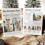 Unik Roligt för nyhetsblad: Ett års fotopul Julkort<br><div class="desc">Gratulerar till högdagrarna i ditt år med vårt unika "What A Year"-kort för julfoto-helgdag. Designat i en modern tidning stil, ger det här kortet ett kreativ för att dina favoritminnen och milstolpar. Med anpassadets sektioner för foton och bildtexter är det perfekten att visa allt som gjorde detta år speciellt. Detta...</div>