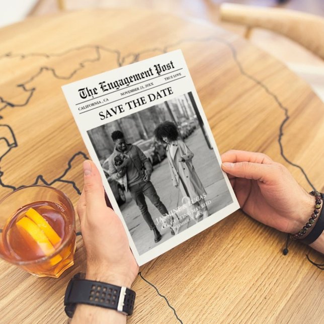 Unik Roligt för nyhetsblad - Spara datum Bröllop Inbjudningar (Skapare uppladdad)