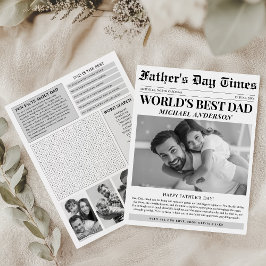 Unik Roligt för tidningsfoto Lycklig Fars dag