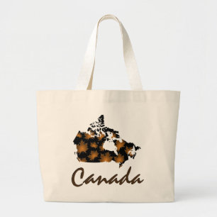 Unik roligt Kanadensisk koppel Kanada löv tote bag Jumbo Tygkasse