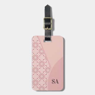 Unik Rosa av kvinnlig Söt Geometric Mönster Bagagebricka