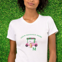 Unik Rosa Golf Cart Monogram Bella+Canvas