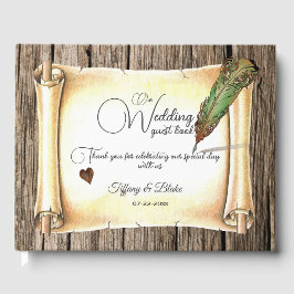 Unik Rulla och luddpenna Bröllop Gästböcker