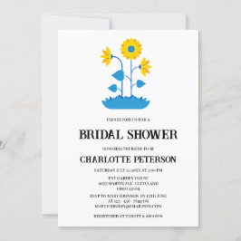 Unik Rustic Boho-Möhippa för solrosor Inbjudningar