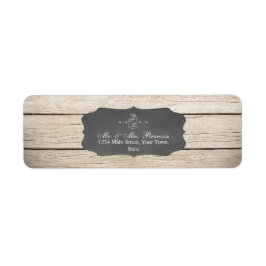 Unik Rustic Mason Burk Bröllop/Möhippa Returadress Etikett