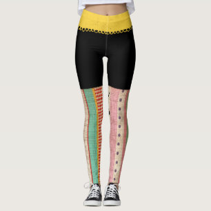 Unik samlingsgrupp RUPYDETEQUILA block färg Leggings