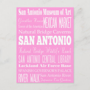 Unik San Antonio, Texas Gift Idea Vykort
