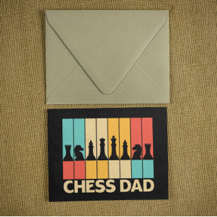 Unik schess-solnedgång för Pappa-funny Vintage Vykort