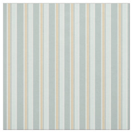 Unik Seafoam Grönt White Tan Rand Art Tyg