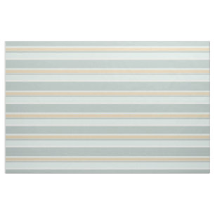 Unik Seafoam Grönt White Tan Rand Art Tyg