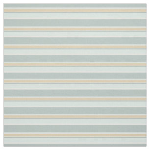 Unik Seaskam Grönt White Tan Rand Art Tyg