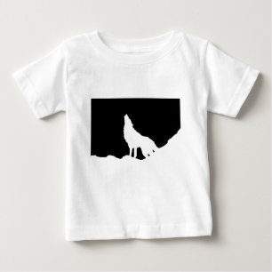 Unik Silhouette-Varg för svartvit popup-teknik Tee