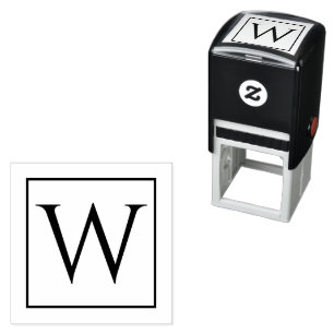 Unik självtryckande Frimärke med Monogram Självfärgande Stämpel