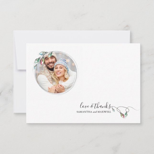 Unik skandinavisk jul tack-kort anteckningskort (Framsida)