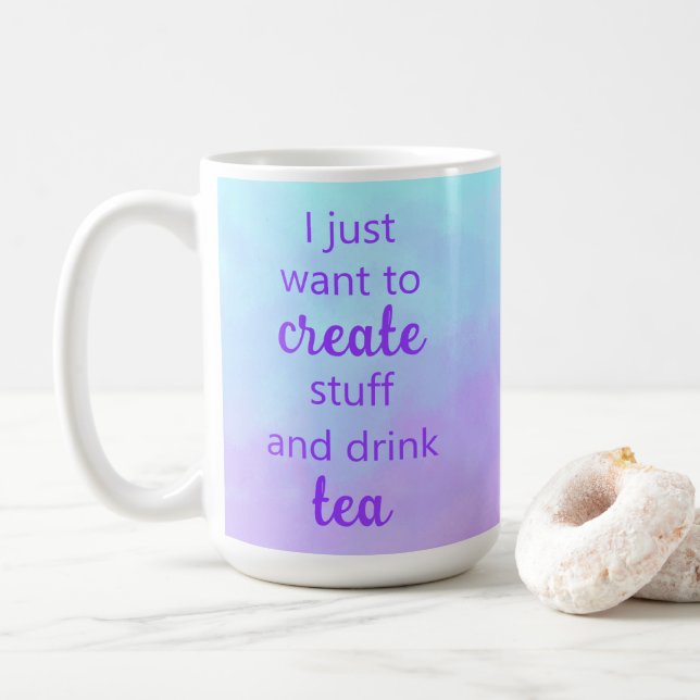 Unik Skapa Saker och drick Tea Mugg (Med munk)