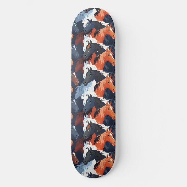 Unik skateboard för Coola av hästdjurets överbyggn (Framsida)
