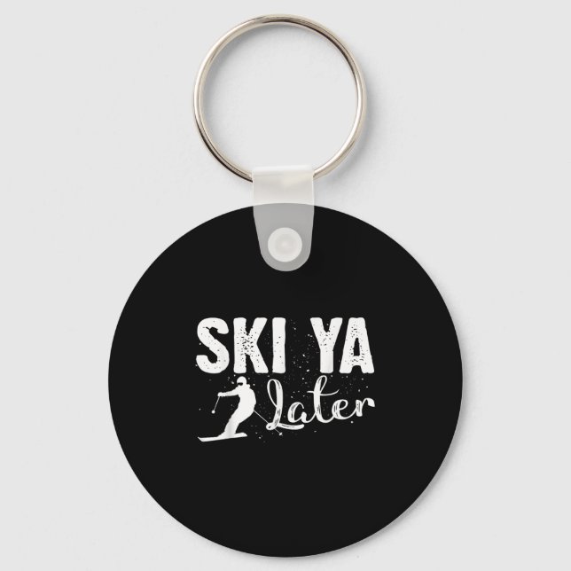 Unik skidskytte av För manar kvinnor, barn och små Nyckelring (Framsida)