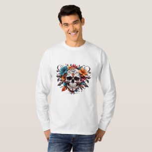 Unik skulldesign för Blommigt T Shirt