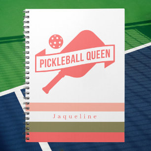 Unik Snyggt Modern Pickleball Fläkt Anteckningsbok