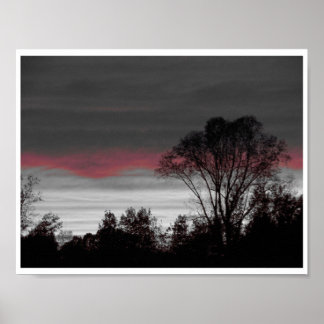 Unik solnedgång poster