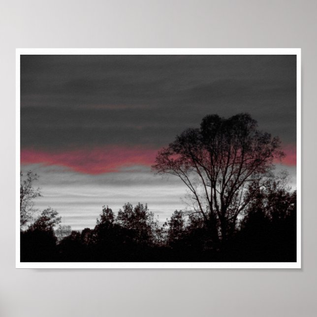 Unik solnedgång poster (Framsidan)