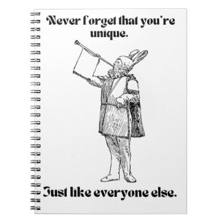 unik som alla anteckningsbok