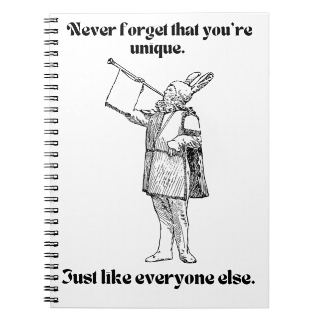 unik som alla anteckningsbok (Framsidan)