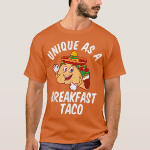 Unik som en frukost Taco Lycklig Smiling Kawaii Ta T Shirt