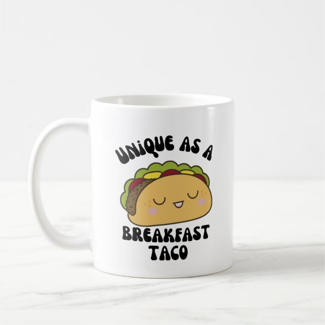 Unik som en frukost-tako kaffemugg (Vänster)