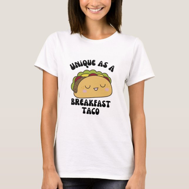 Unik som en frukost-tako t shirt (Framsida)
