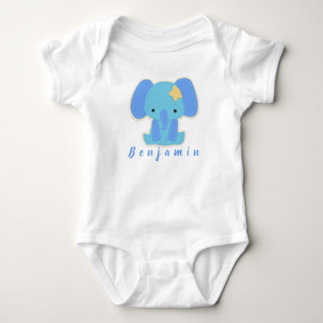 Unik söt baby elefant t shirt (Framsida)
