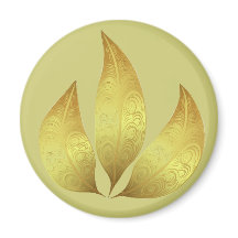 Unik söt, modern guldfärgad löv för prydnadsföremå