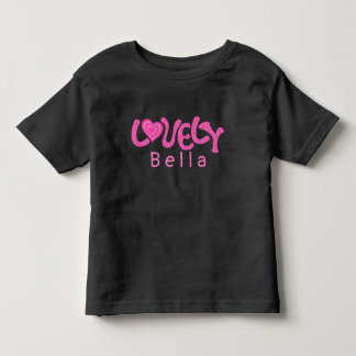 Unik söt Rosa Girly Heart-älskande barn T Shirt