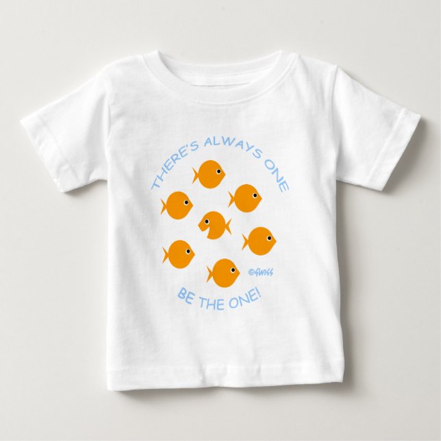 Unik Speciell Baby-guldfisk Tee Shirt (Framsida)