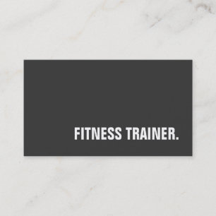 Unik Speciell Grått Fitness-tränare Visitkort