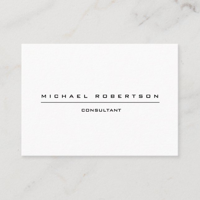 Unik Speciell svart vit stor slapp Visitkort (Framsida)