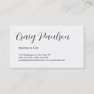 Unik Speciell trendig Attorney Visitkort