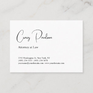 Unik Speciell trendig Attorney Visitkort