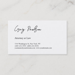 Unik Speciell trendig Attorney Visitkort