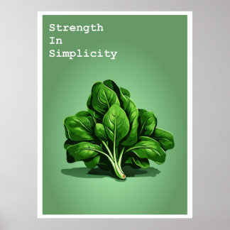 Unik spinach-poster poster
