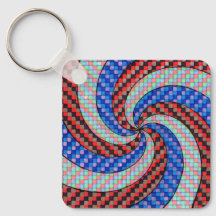 Unik spiraldesign för nyckelring