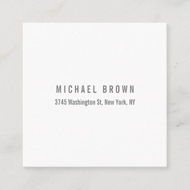 Unik standardminimalistisk Elegant av klassisk typ Tilläggskort (Framsida)