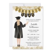 Unik Studenten-inbjudan, blodig håring